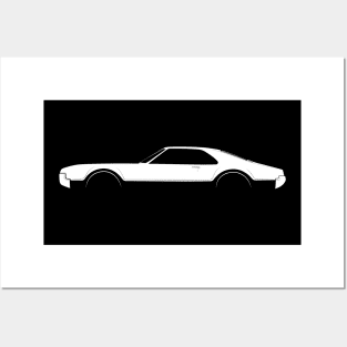 Oldsmobile Toronado (1966) Silhouette Posters and Art